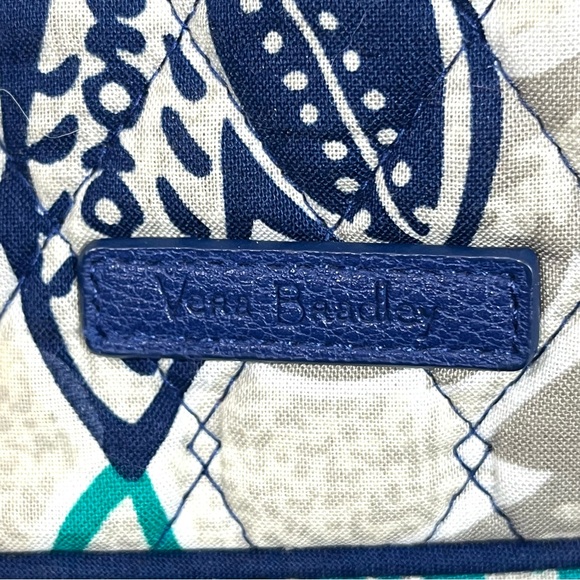 Vera Bradley Santiago Pattern Triple Zipper Hipster Crossbody Purse - Picture 8 of 11